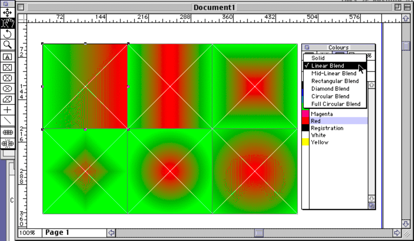 QuarkXPress Blends