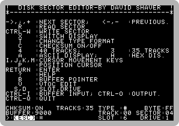 Sector Editor Help