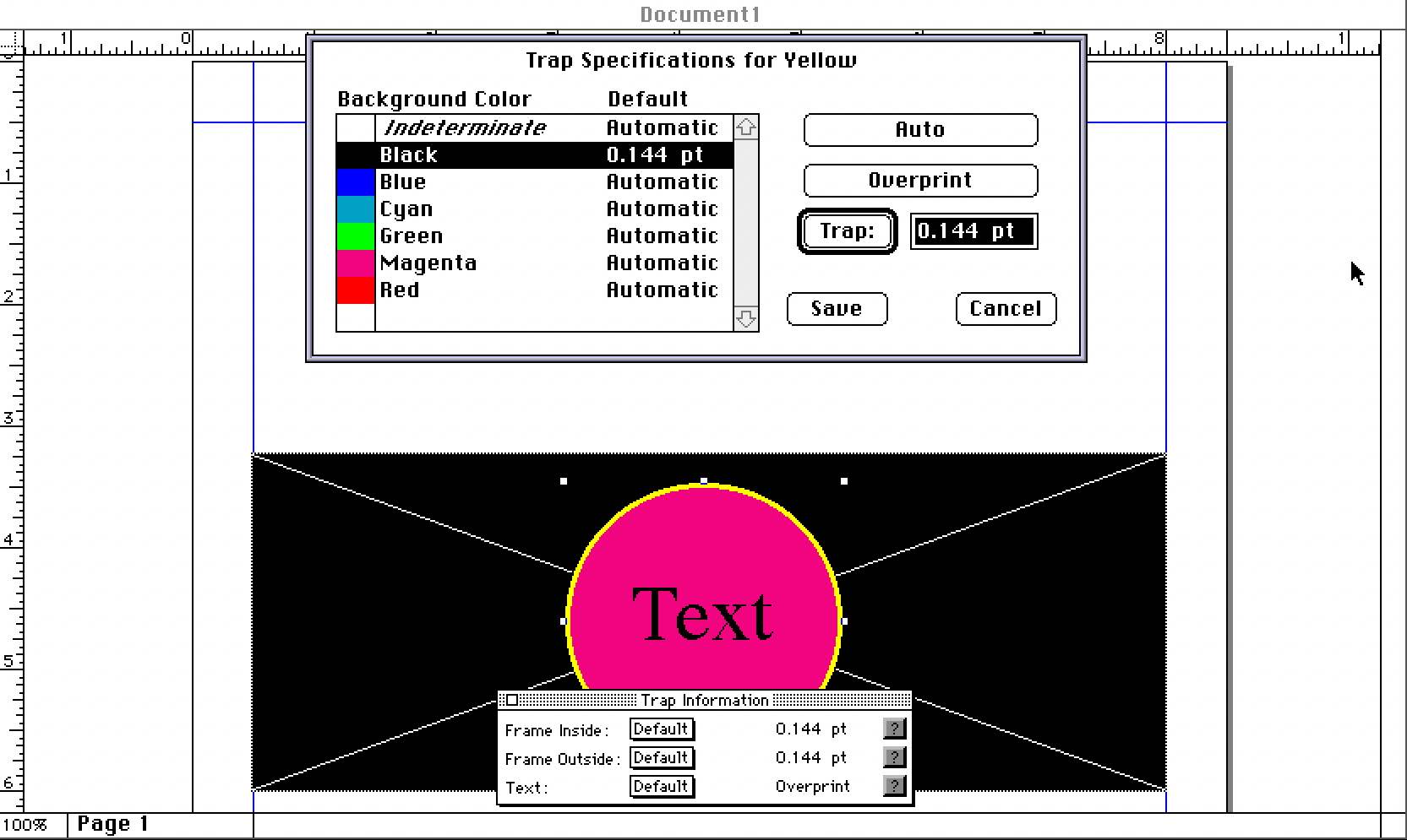 QuarkXPress Trapping System